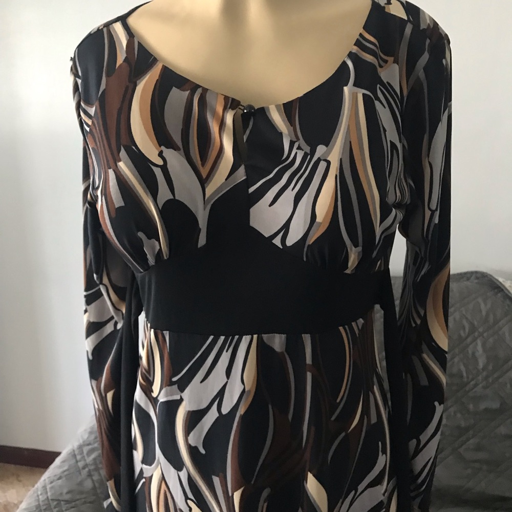Blue papaya dress brown, grey, black, white - Picture 3 of 16